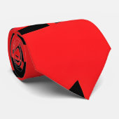 Cravate Estampacion Rouge arabe Motif psychédélique (Roulé)
