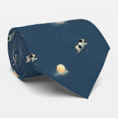 Cravate Et la vache a sauté par-dessus la lune, (Roulé)