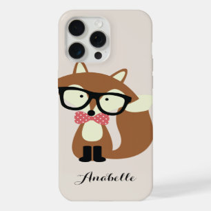 Cravate et lunettes Hipster Brown Fox personnalisé