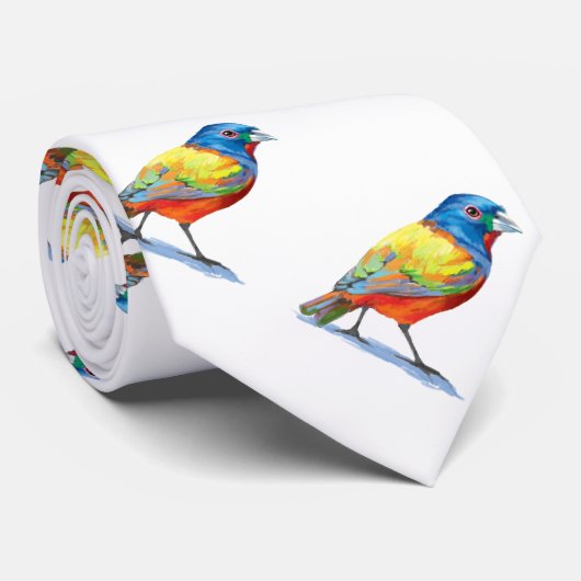 Cravate Étamine peinte (Roulé)