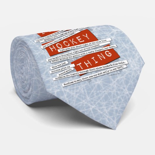 Cravate Étang de hockey (Roulé)