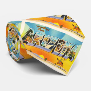 Cravate État de vieux souvenir de Vintage voyage d'Arizon