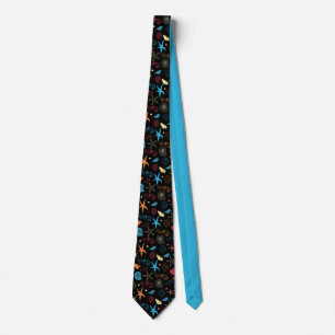 Cravate Eté Plage Coquillages Hippocampe Amiers