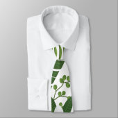 Cravate Été tropical de palmettes de Plumeria hawaïen (Attaché)