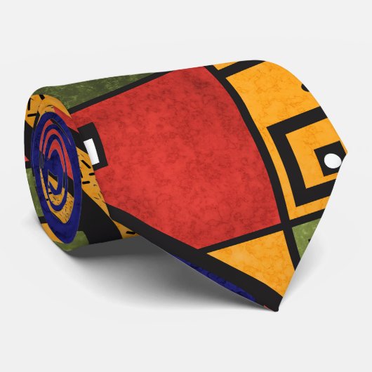 Cravate Ethno africain sans couture traditionnelle motif (Roulé)