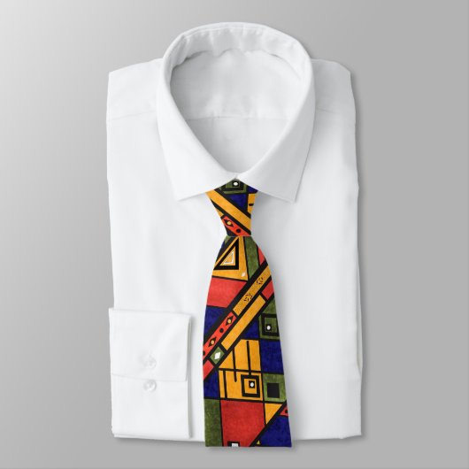 Cravate Ethno africain sans couture traditionnelle motif (Attaché)