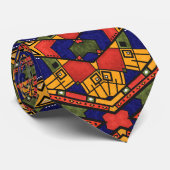 Cravate Ethno africain sans couture traditionnelle motif (Roulé)