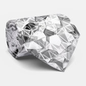 Cravate Étincelle argentée moderne (Roulé)