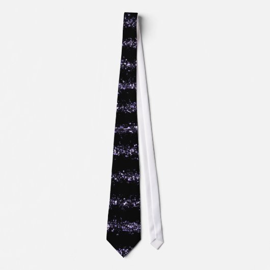 Cravate Étincelle chic violette (Devant)