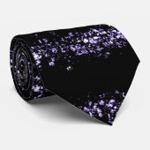 Cravate Étincelle chic violette (Roulé)
