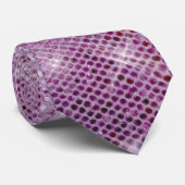 Cravate Étincelle-Regard rose (Roulé)