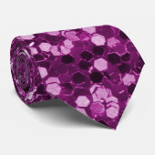 Cravate Étincelles pourpres de parties scintillantes de (Roulé)