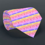 Cravate Etoile arc-en-ciel de David Menorah<br><div class="desc">Rainbow Star de David Menorah cravate</div>