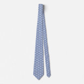 Cravate Étoile Blanche De David Periwinkle Bleu (Devant)