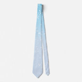 Cravate Étoile bleue et blanche (Devant)
