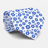 Cravate Etoile bleue et blanche de David, Stand avec Israë (Roulé)