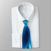 Cravate Étoile bleue sculptée (Attaché)