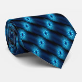 Cravate Étoile bleue sculptée (Roulé)