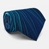Cravate étoile bleue sculptée (Roulé)