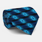 Cravate étoile bleue sculptée (Roulé)