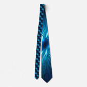 Cravate étoile bleue sculptée (Dos)