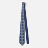 Cravate étoile croisée bleue (Devant)