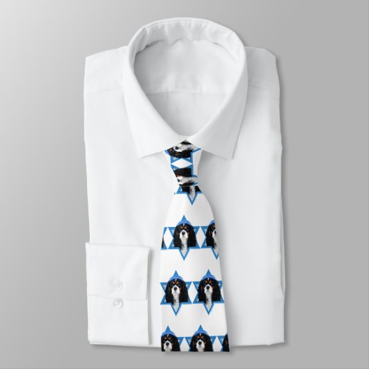 Cravate Étoile de David de Hanoukka - cavalier (Attaché)