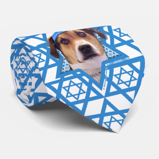 Cravate Étoile de David de Hanoukka - Coonhound de (Roulé)