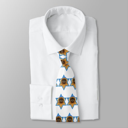 Cravate Étoile de David de Hanoukka - Pekingese - cailloux (Attaché)