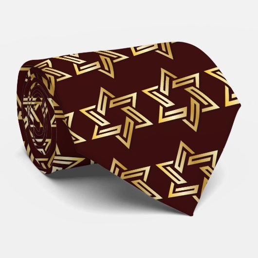 Cravate Étoile d'or de David (Roulé)