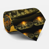 Cravate Étoile d'or de sages de Noël de Bethlehem (Roulé)