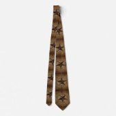 Cravate Étoile du Texas primitive en toile de jute rustiqu (Dos)
