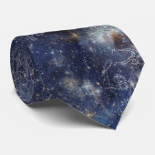 Cravate étoilée de constellations de l'espace (Roulé)