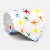 Cravate Étoiles à motif arc-en-ciel (Roulé)