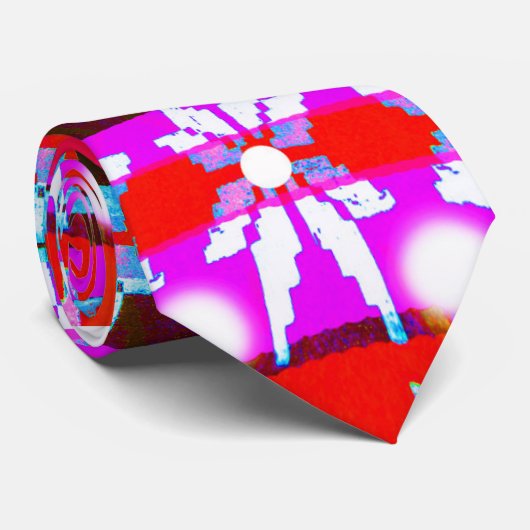 Cravate étoiles de Noël (Roulé)