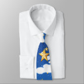 Cravate Étoiles Dorées - (Attaché)