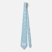 Cravate Étoiles en bleu pour nouveau papa d'un garçon (Devant)