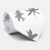 Cravate étoiles métalliques - argent (Roulé)