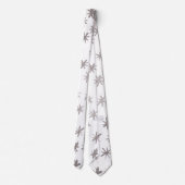 Cravate étoiles métalliques - argent (Dos)