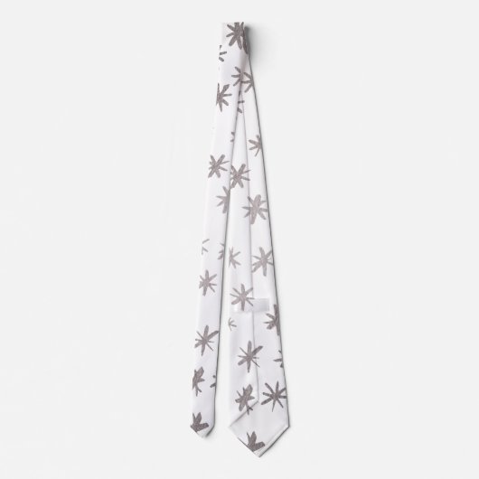 Cravate étoiles métalliques - argent (Dos)