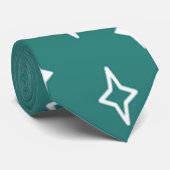 Cravate Étoiles modernes du milieu du siècle (Roulé)