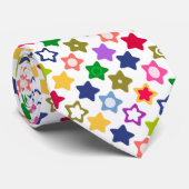 Cravate étoiles multicolores (Roulé)