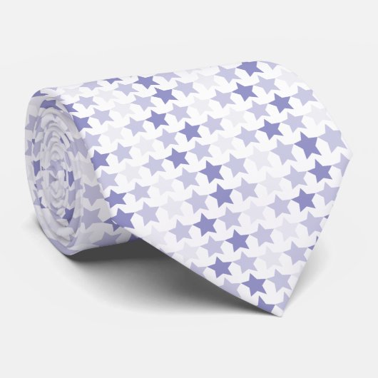 Cravate Étoiles Patriotique Blue Ombre (Roulé)