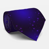 Cravate Étoiles violettes (Roulé)