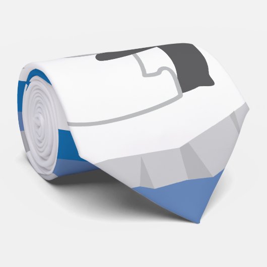 Cravate Étreinte d'ours blanc (Roulé)