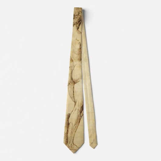 Cravate Étude de la statue de David de Michel-Ange par Rap (Devant)