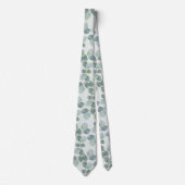 Cravate Eucalyptus Feuille Botanique Grooms Necktie (Devant)