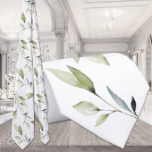 Cravate Eucalyptus Feuille de verdure Élégance Mariage bla