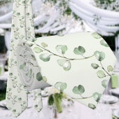 Cravate Eucalyptus Verdure Vine Sage Vert Mariage