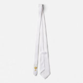 Cravate Eucharistie de la première communion blanche Faux  (Dos)